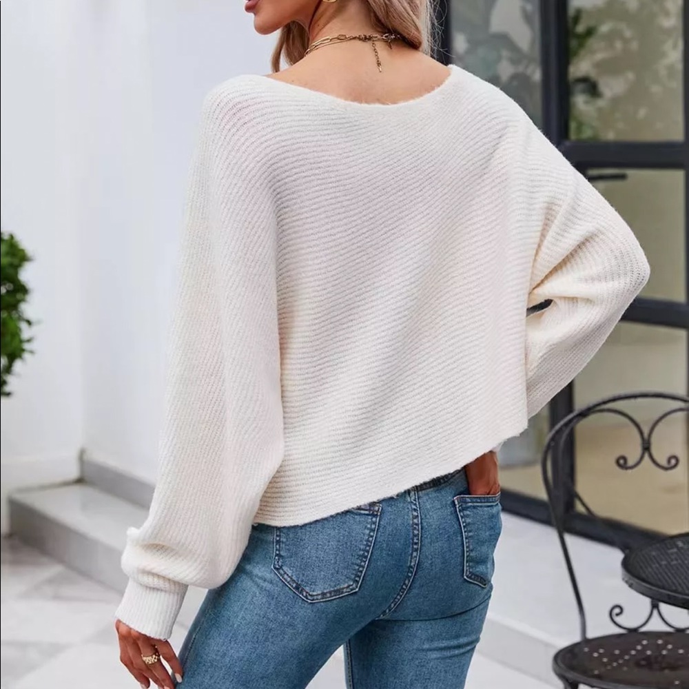 Pippidip Off The Shoulder Sweater - Picture 3 of 11